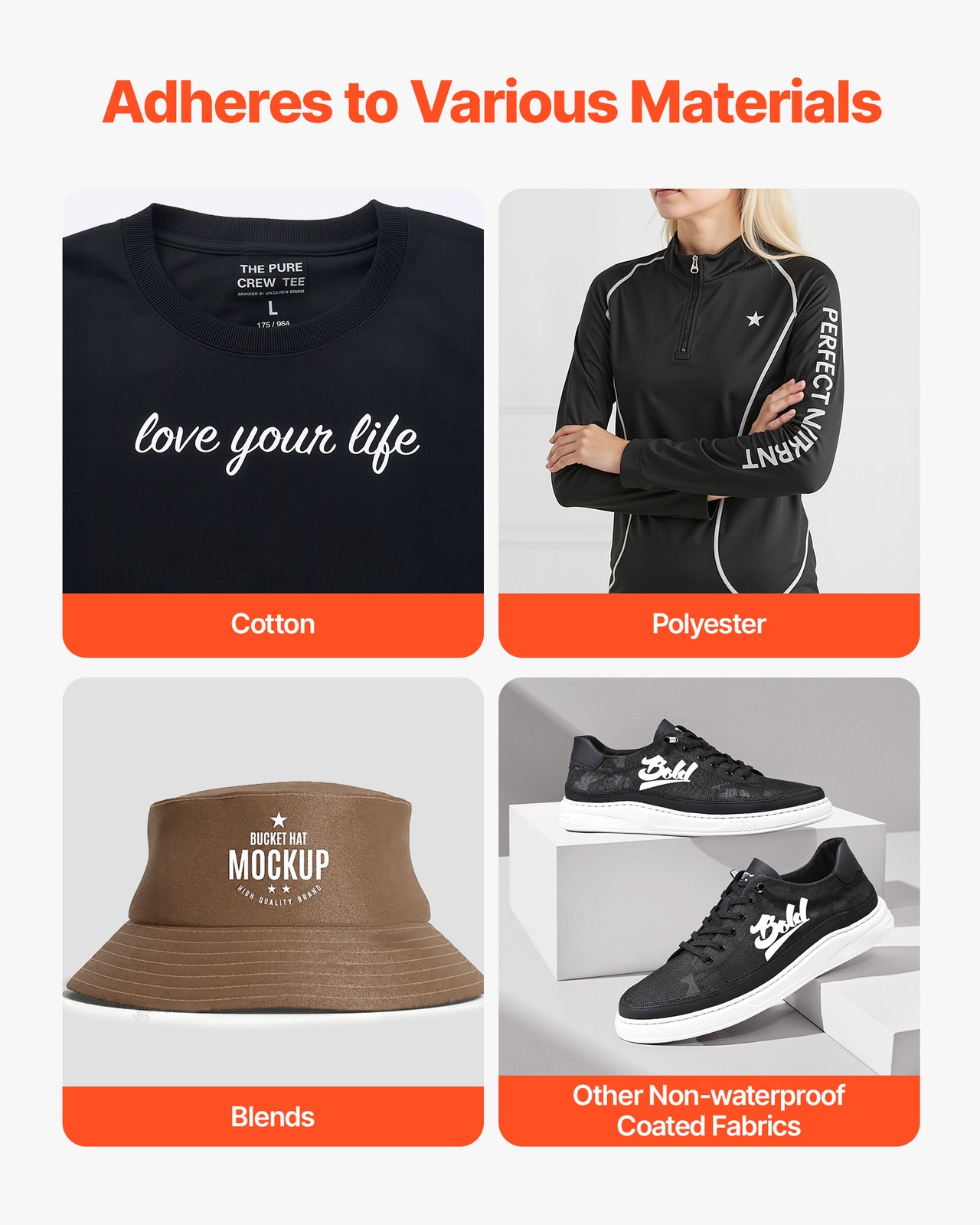 VEVOR Heat Transfer Vinyl HTV Iron on Vinyl Bundle 50 Pack 12 x 12 in Multicolor