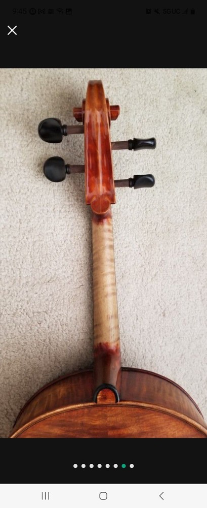 4 String Maestro European tone 1/2 Cello, flamed maple back