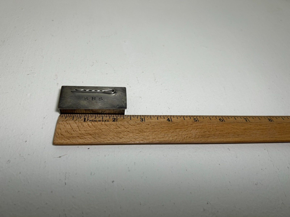 VTG Sterling Pillbox/Bobby Pin Box