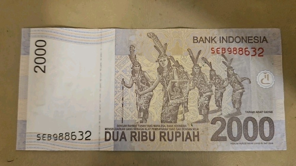2011 Indonesia 2000 Rupiah Note