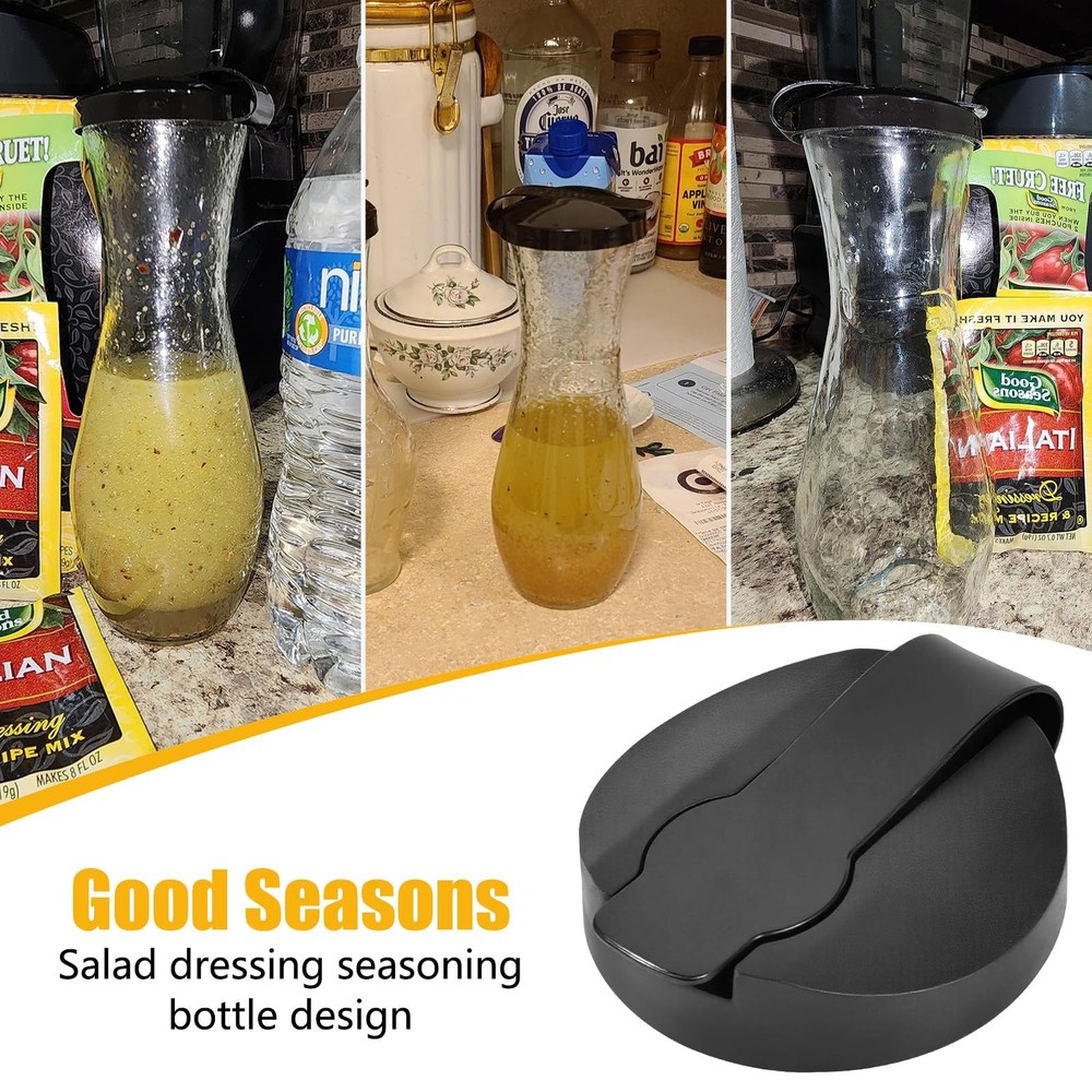 Replacement Salad Dressing Bottle Lids Tight Seal 2 Pack