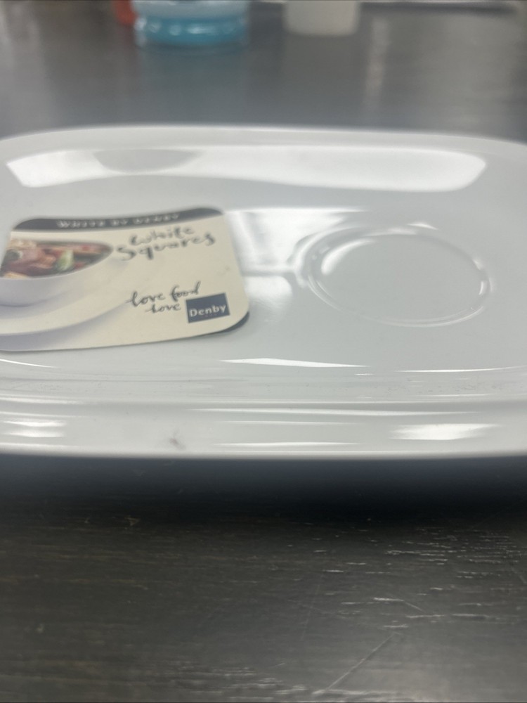 Denby White Square Buffett Saucer