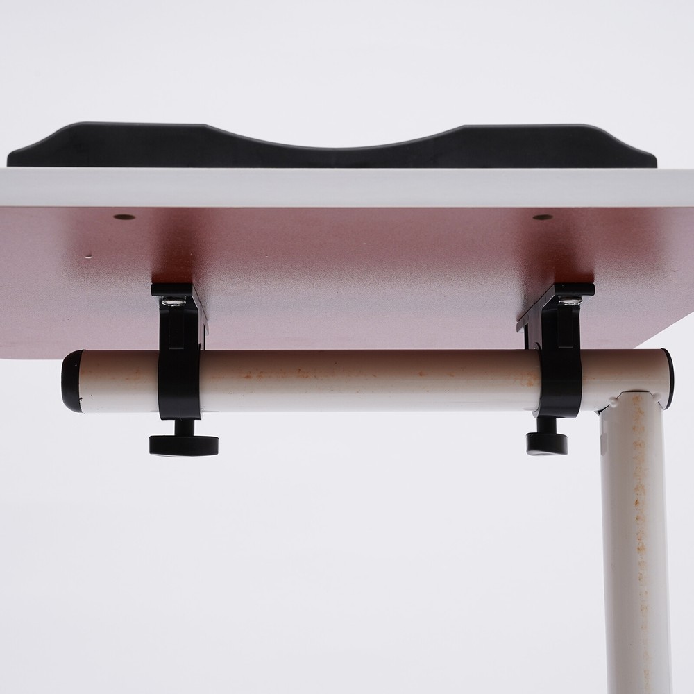 Over Bed Table Mobile Rolling Laptop Stand Computer Bedside Table Adjustable New