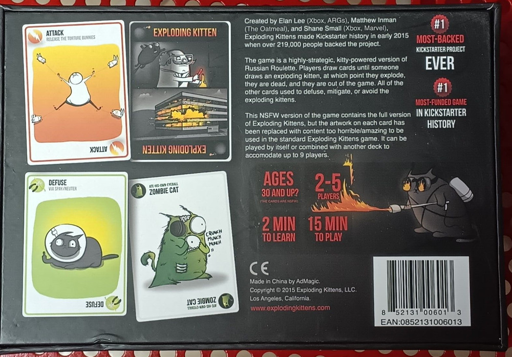 Exploding Kittens: NSFW Deck (2015, Exploding Kittens)