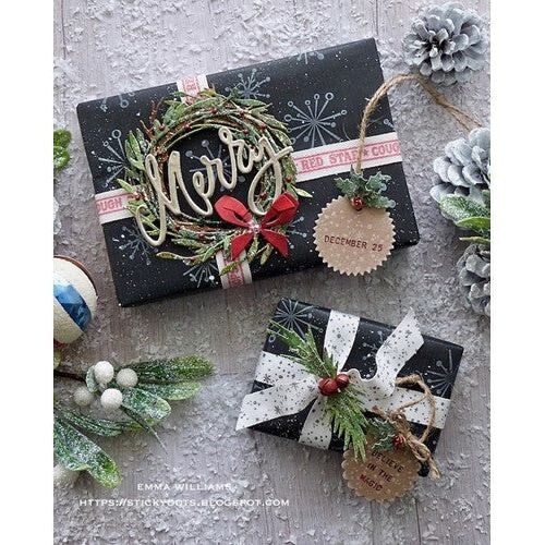 Sizzix Thinlits Tim Holtz Festive Trims Colorize Christmas Cutting Dies 664733