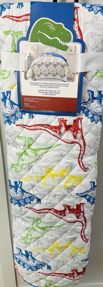 Dinosaur Bedspread W/shams And Socks