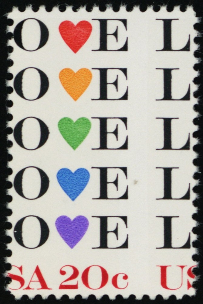2072, Mint NH 20¢ LARGE Misperf Error Love Stamp * Stuart Katz