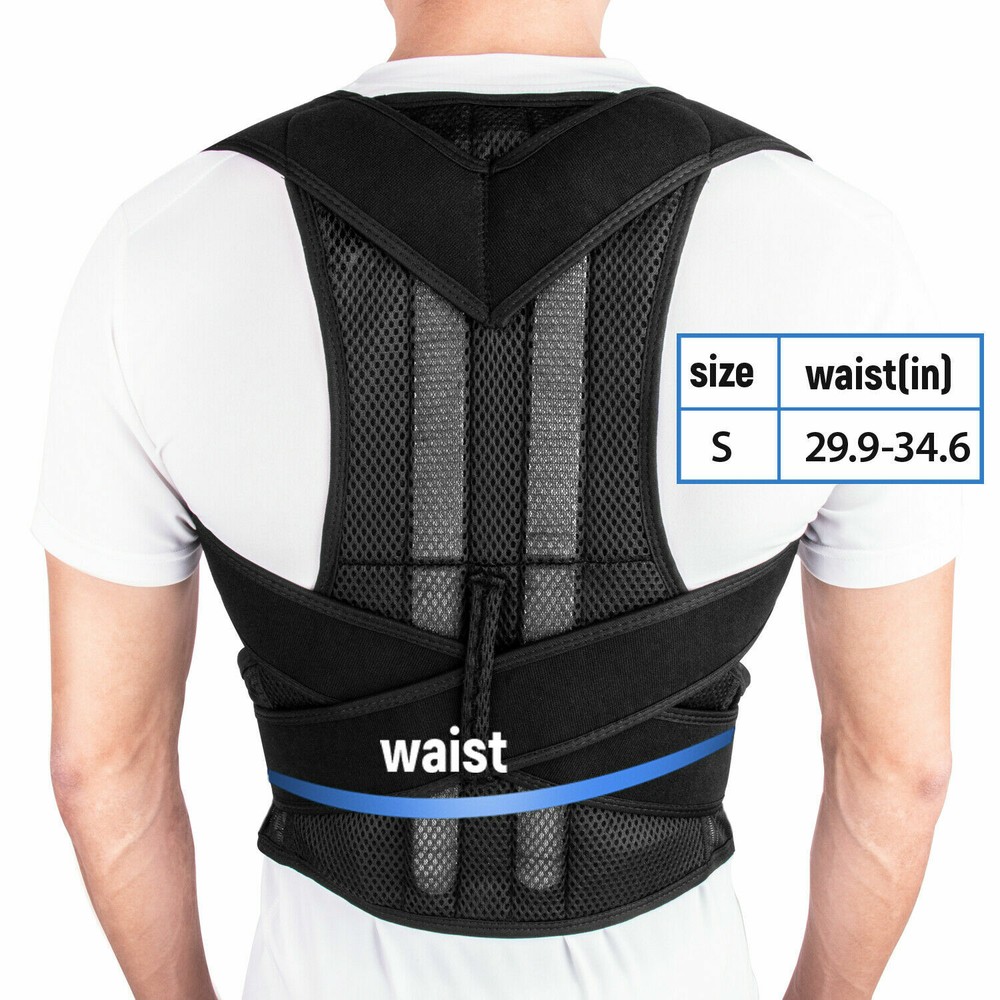 For Men Women Adjustable Posture Corrector Low Back Support Shoulder Brace Belt