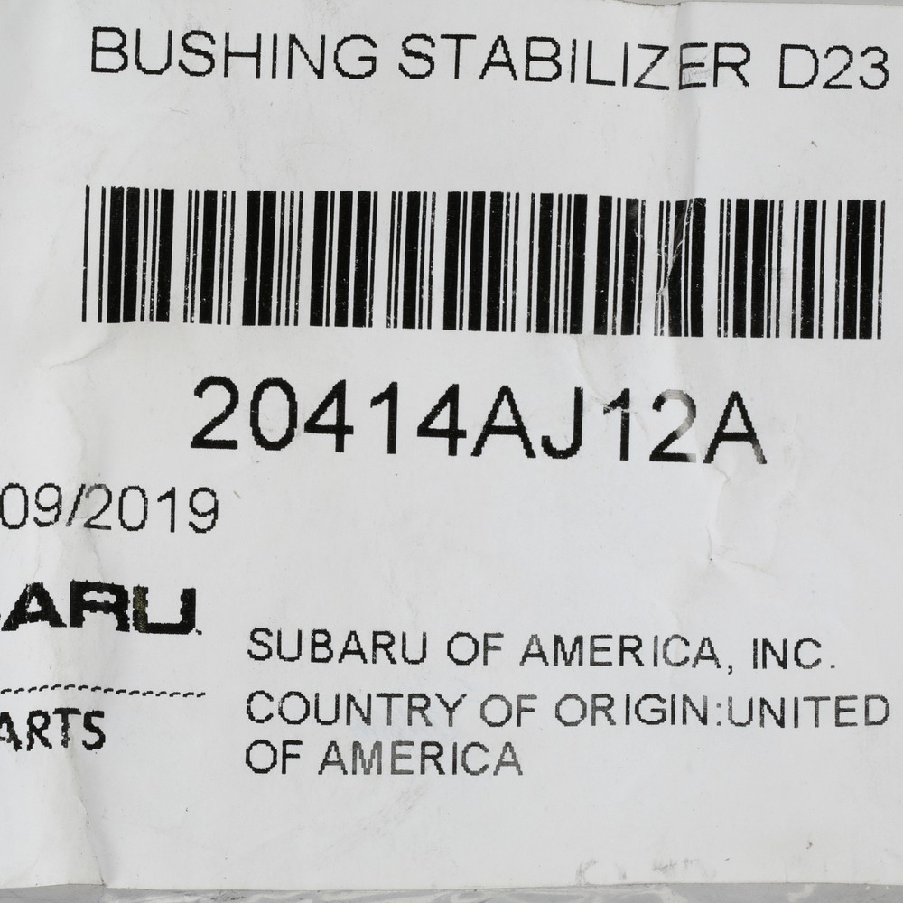 OEM 2011-2012 Subaru Legacy Outback Front Stabilizer Sway Bar Bushing 20414AJ12A
