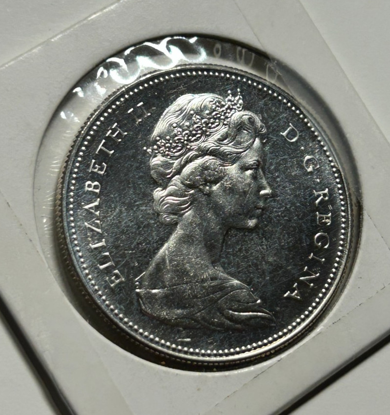 1967 Canada Dollar MS PL Gem Mint State Prooflike 80% Uncirculated Silver Proof