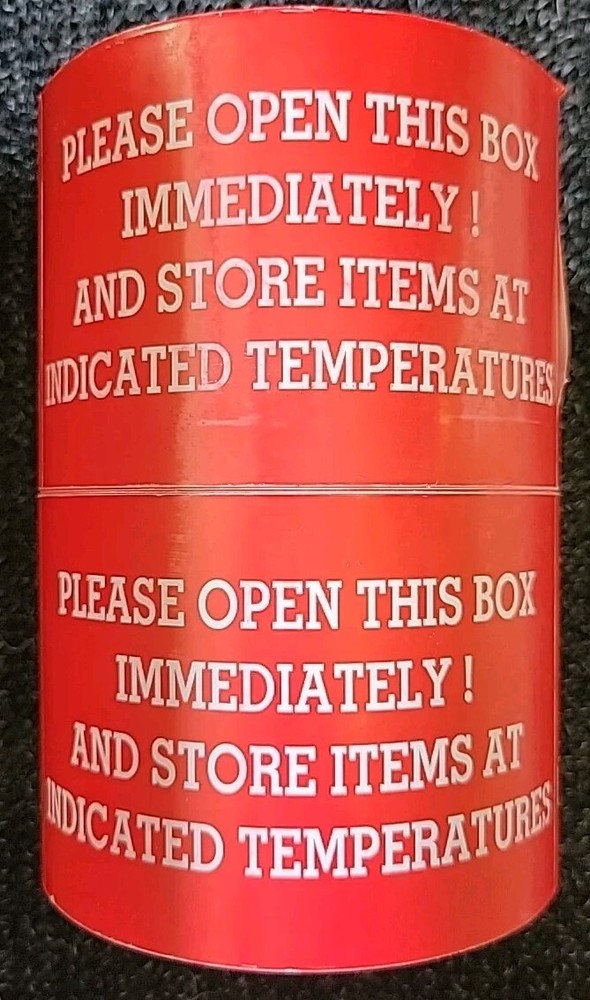 (2 Rolls) 3" x 5" Please Open Box Immediately Labels (500 per Roll) NEW