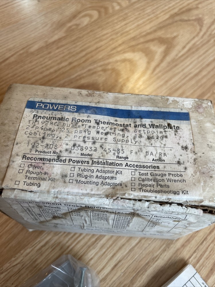 powers pneumatic thermostat 192-208