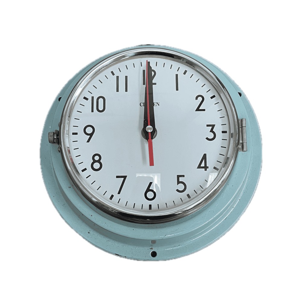 Blue Citizen Vintage Nautical Clock