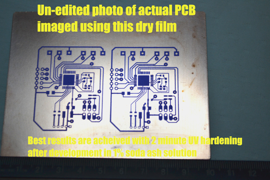 25ft x 1ft Dry Film PhotoResist for PCB Etching, Intaglio Printing, Engraving