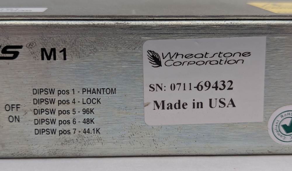 Wheatstone Vorsis M-1 Digital Mic Processor 96k EQ Compressor Preamp *AS-IS READ