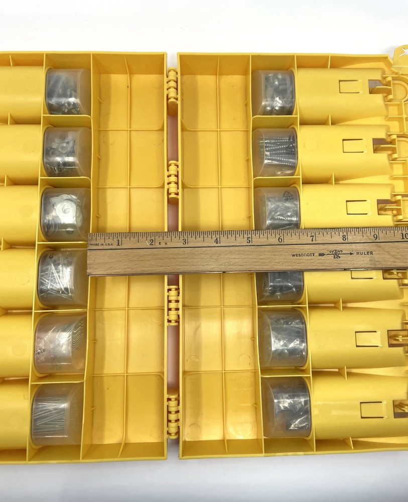 Vintage Pro-Pack Assorted Screws Caddy Carrying Case with Handle