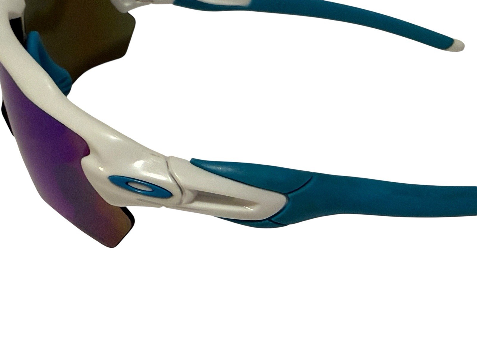 Oakley Radar EV XS OJ9001 White Blue Iridium Shield Sunglasses Cycling Youth TLC