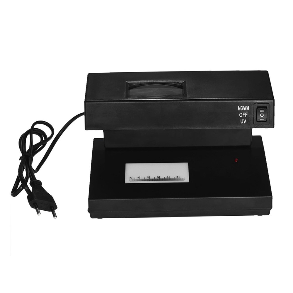 Desktop Counterfeit Bill Detector UV Watermark Currency Checker Machine