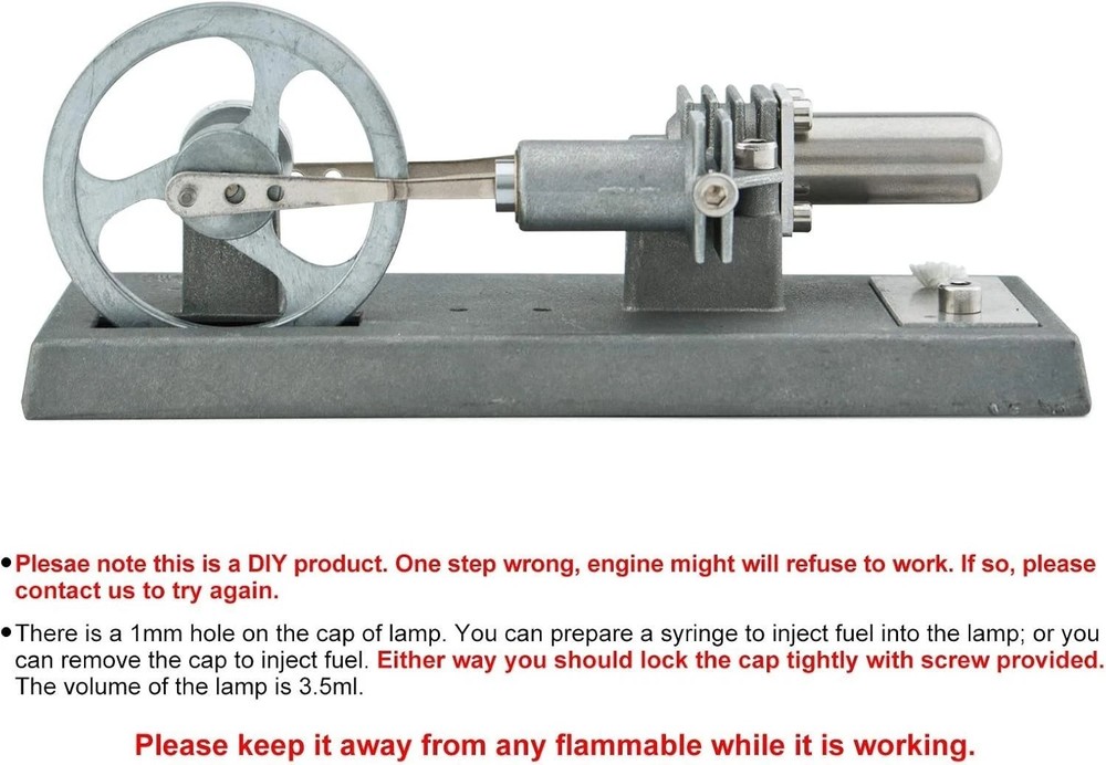 Stirling Engine Model for Physics Enthusiasts-
