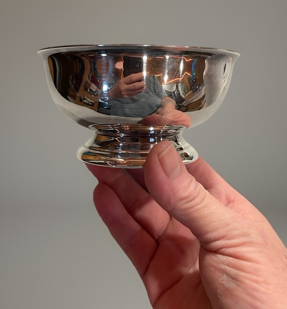 Vintage Sheridan Silverplated Footed Bowl, 2.5” Altar Bowl, Offering Bowl