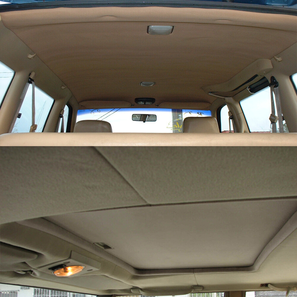 Headliner Fabric Foam Backed Replace Saggy/Aging/Drooping/Torn/Rip Ceiling Beige