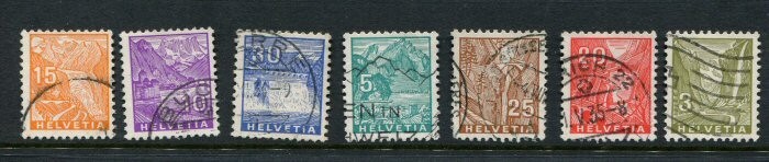 Switzerland #219-25 Used