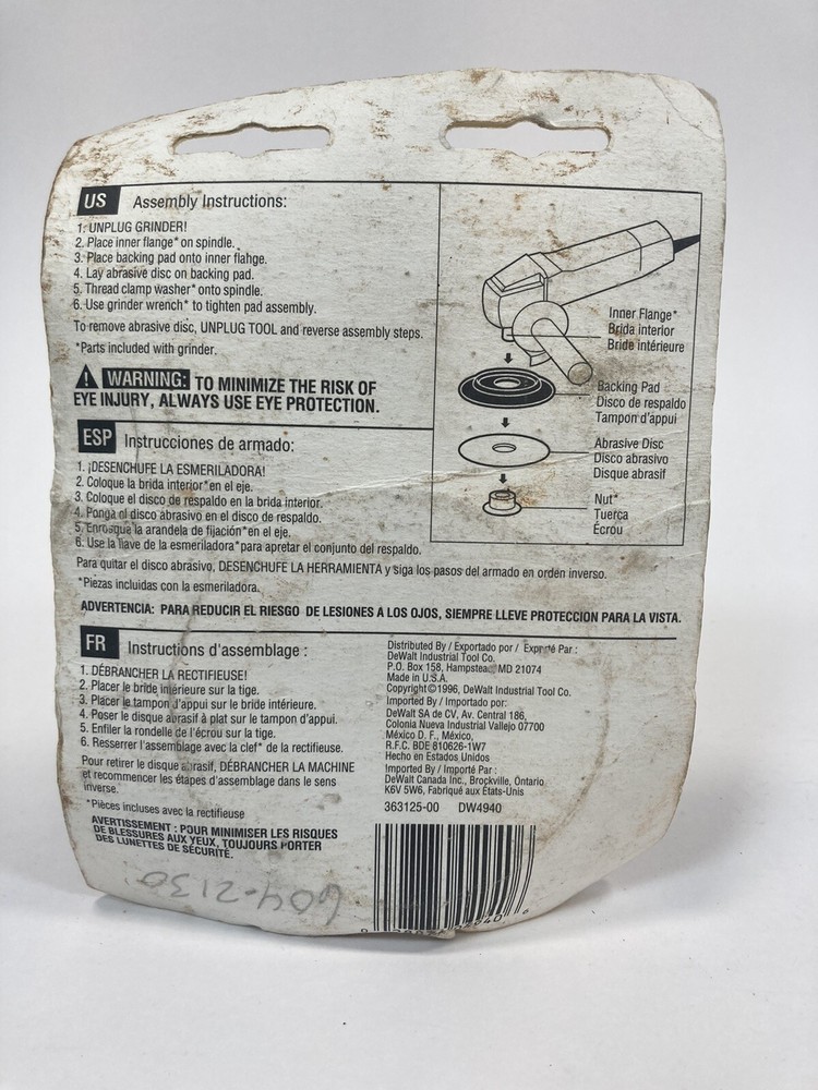 Rubber Backing Pad 4 IN