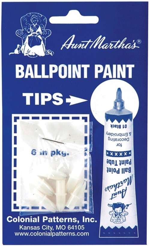 Aunt Martha's RT1  Ballpoint Paint Tube Replacement Tips 6/Pkg- (3Pk)