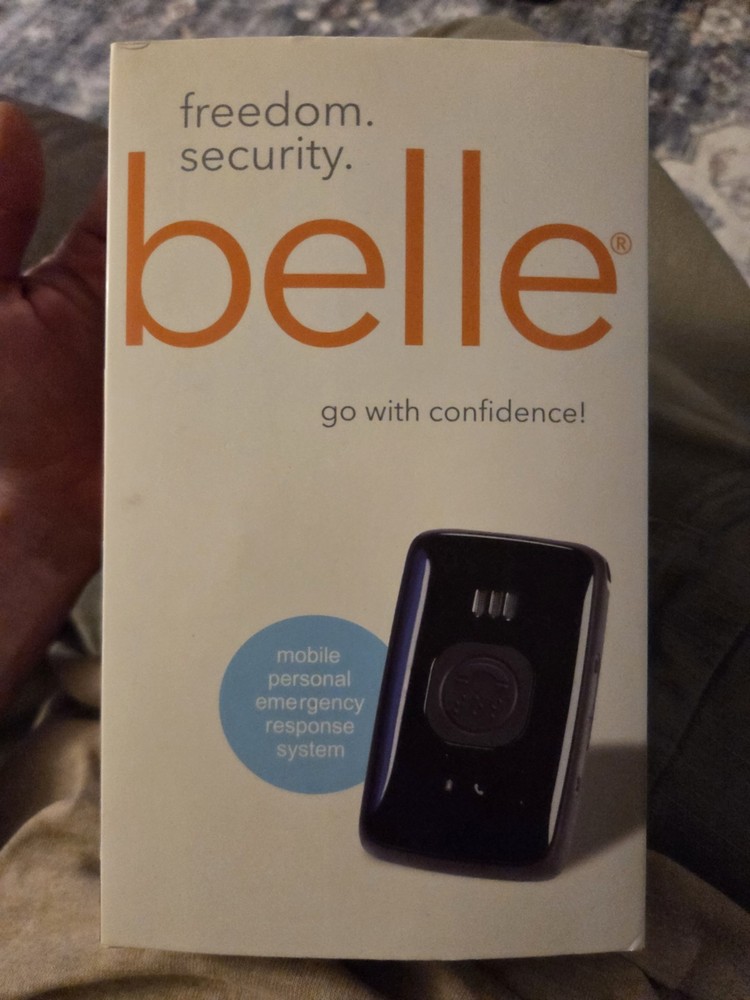 Belle Mobile GPS Alert Device Black Wireless Panic Button Base Station Pendant