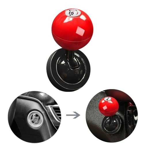 Push Start Button Cover, Joystick Car Starter Protector, Metal One-Touch Push