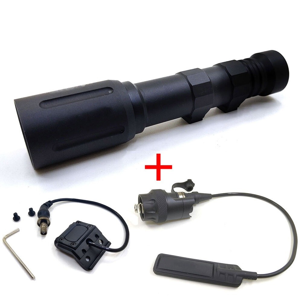 Tactical 800lm Strong Weapon Light Torch / Pressure Switch / Mod Button
