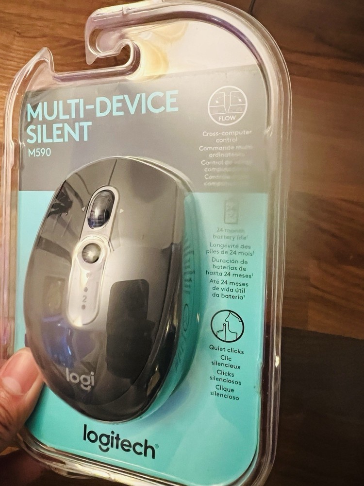 New Sealed Logitech M590 Multi-Device Silent Wireless Mouse