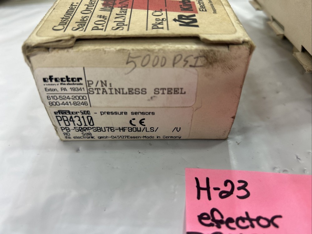 Efector PB4310 Pressure Switch