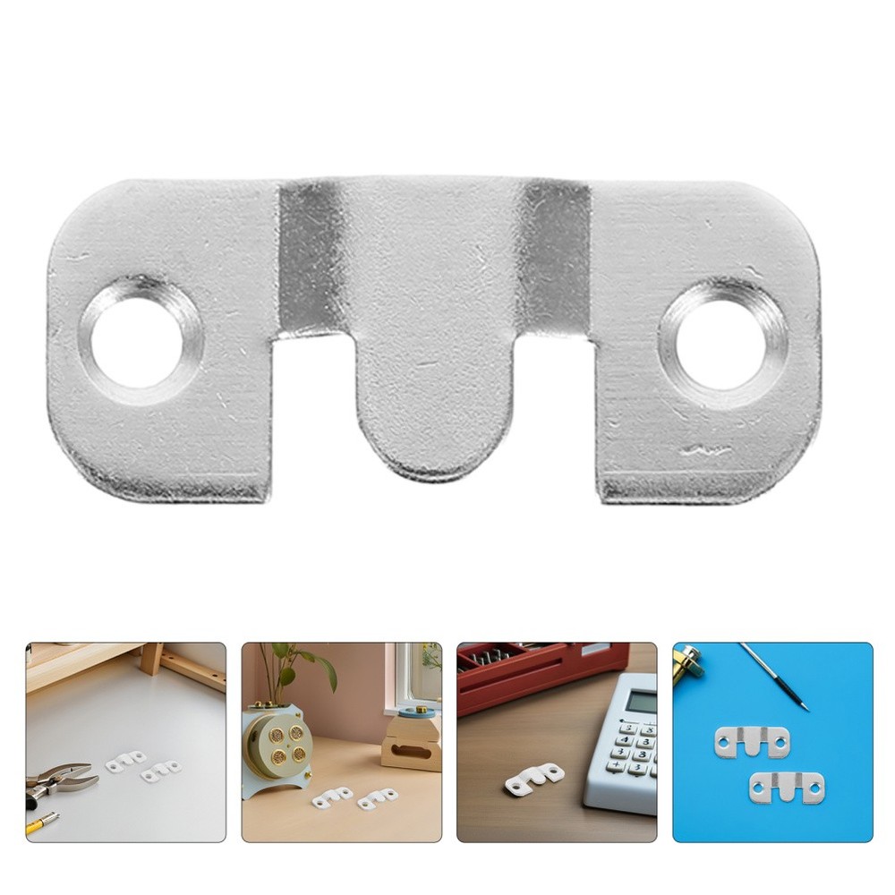 24 Pcs Stainless Steel Frame Hanger Artwork Hanging Hardware Interlocking