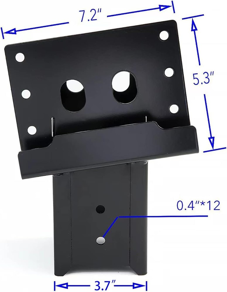 Heavy-Duty Black Brackets for Observation Decks