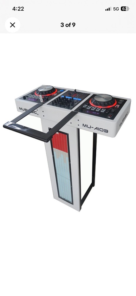 MUSYSIC Complete DJ System 4000W MIDI Controller CD USB Active 15" Speakers