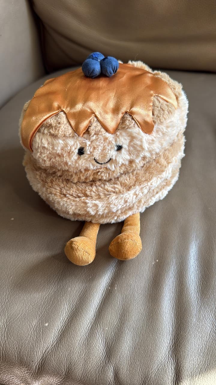 Jellycat Amuseables Fran Pancakes Soft Plush Stuffed Toy Gift NWT & Dust Bag USA