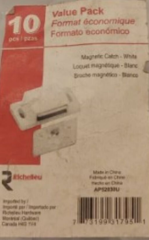 Richelieu Magnetic Catch White Value Pack