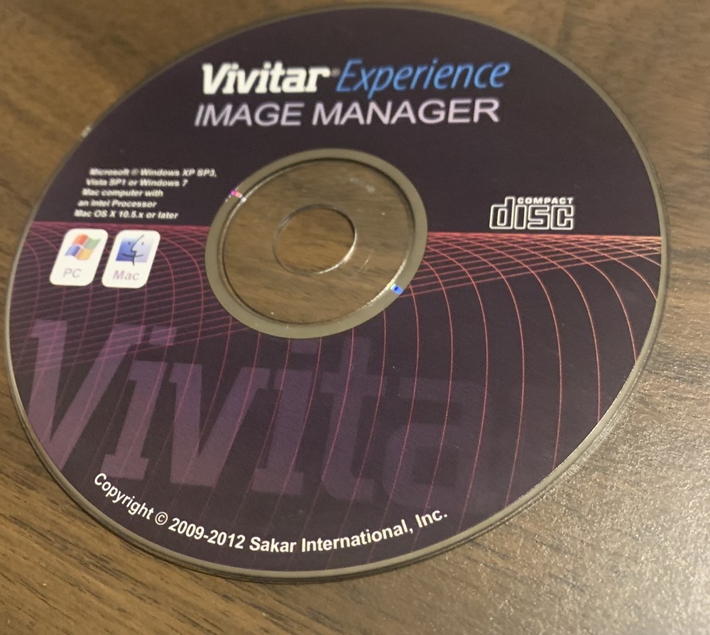 Vivitar Experience Image Manager Compact Disc