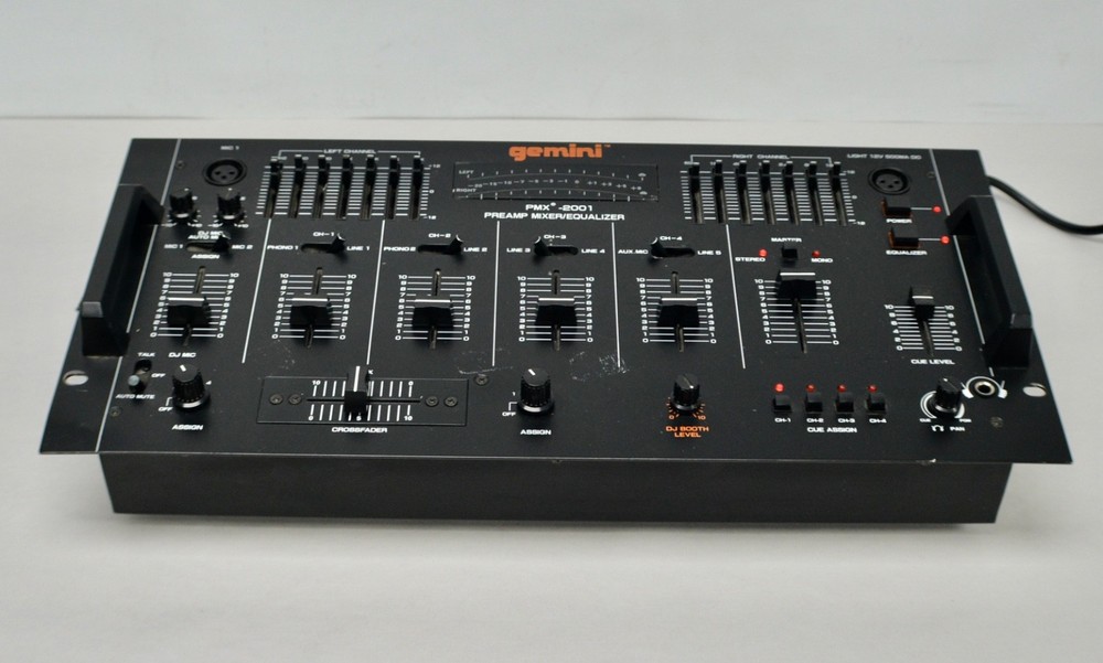 Gemini PMX-2001 Preamp / Equalizer Mixer DJ Audio Console