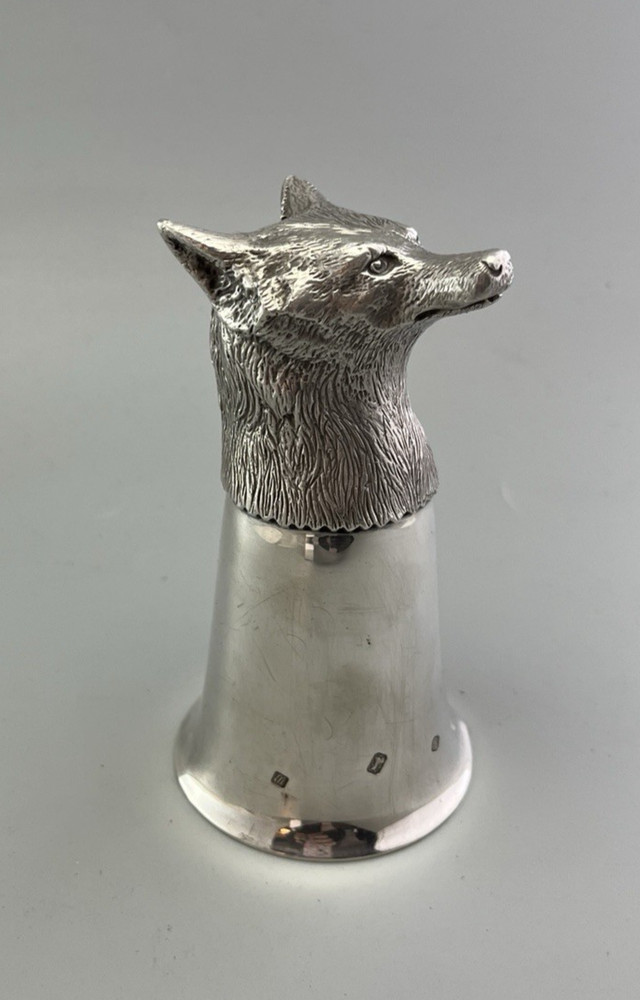 Modern Solid Silver Stirrup Cup Camelot Silverware Sheffield 1996 295g DLZX