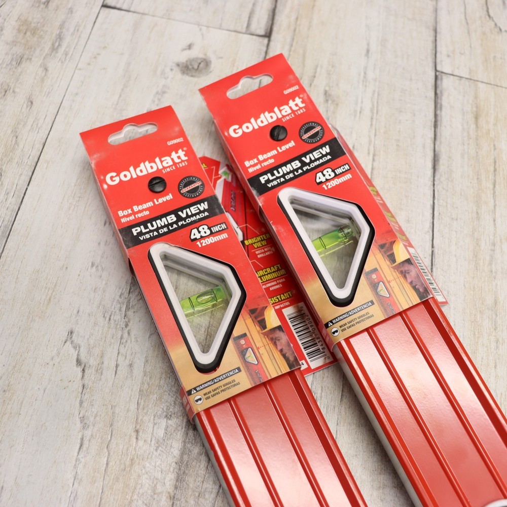 2PC- Box Beam Level Set 48" Aluminum Construction, 4FT, Double View, Verti-Site