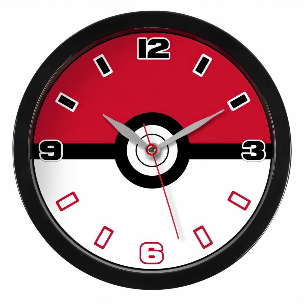Pokemon Pokeball Wall Clock Multi-Color