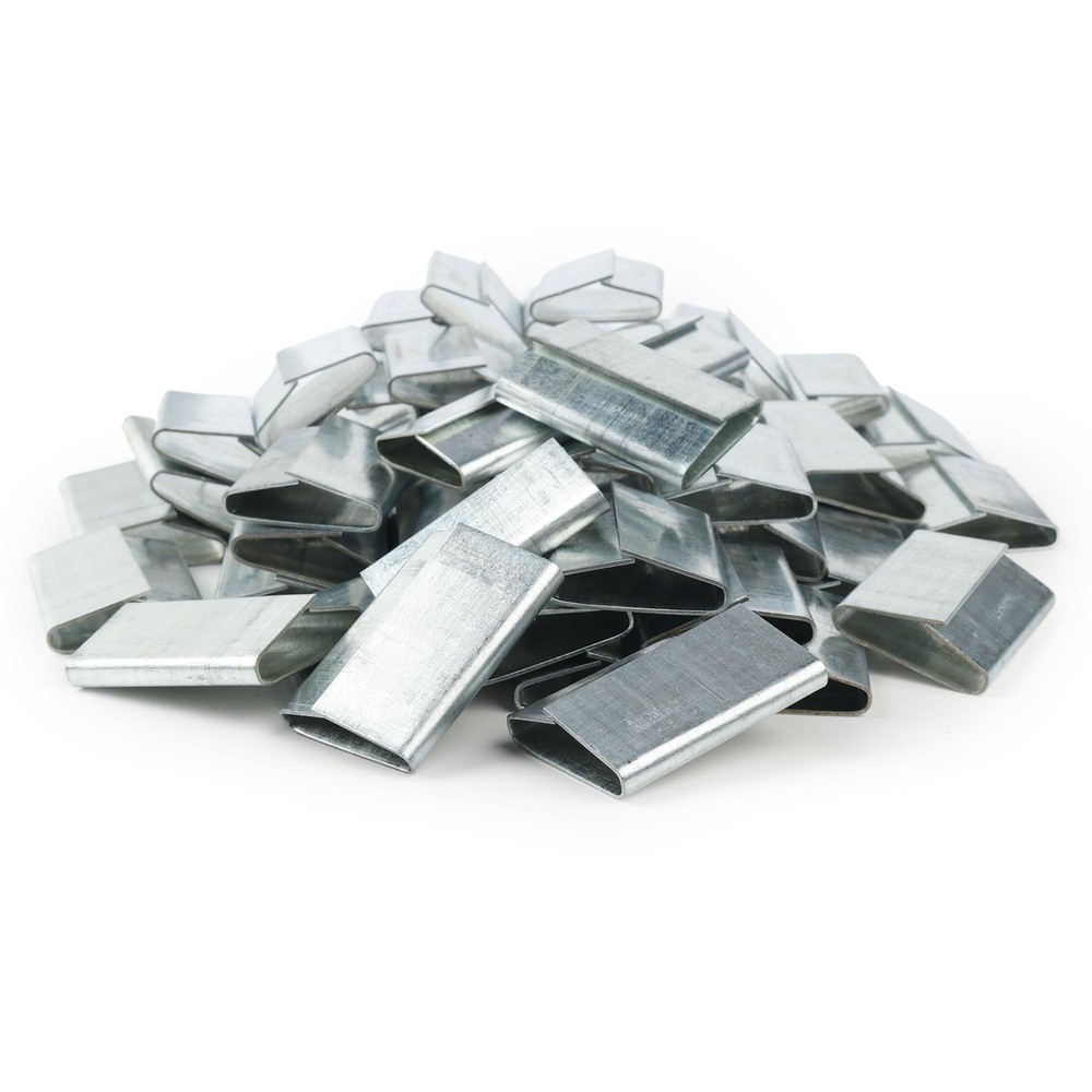 60PCS Packaging Strapping Closed Seals Push Type for 1.25" Width By U.S. Solid