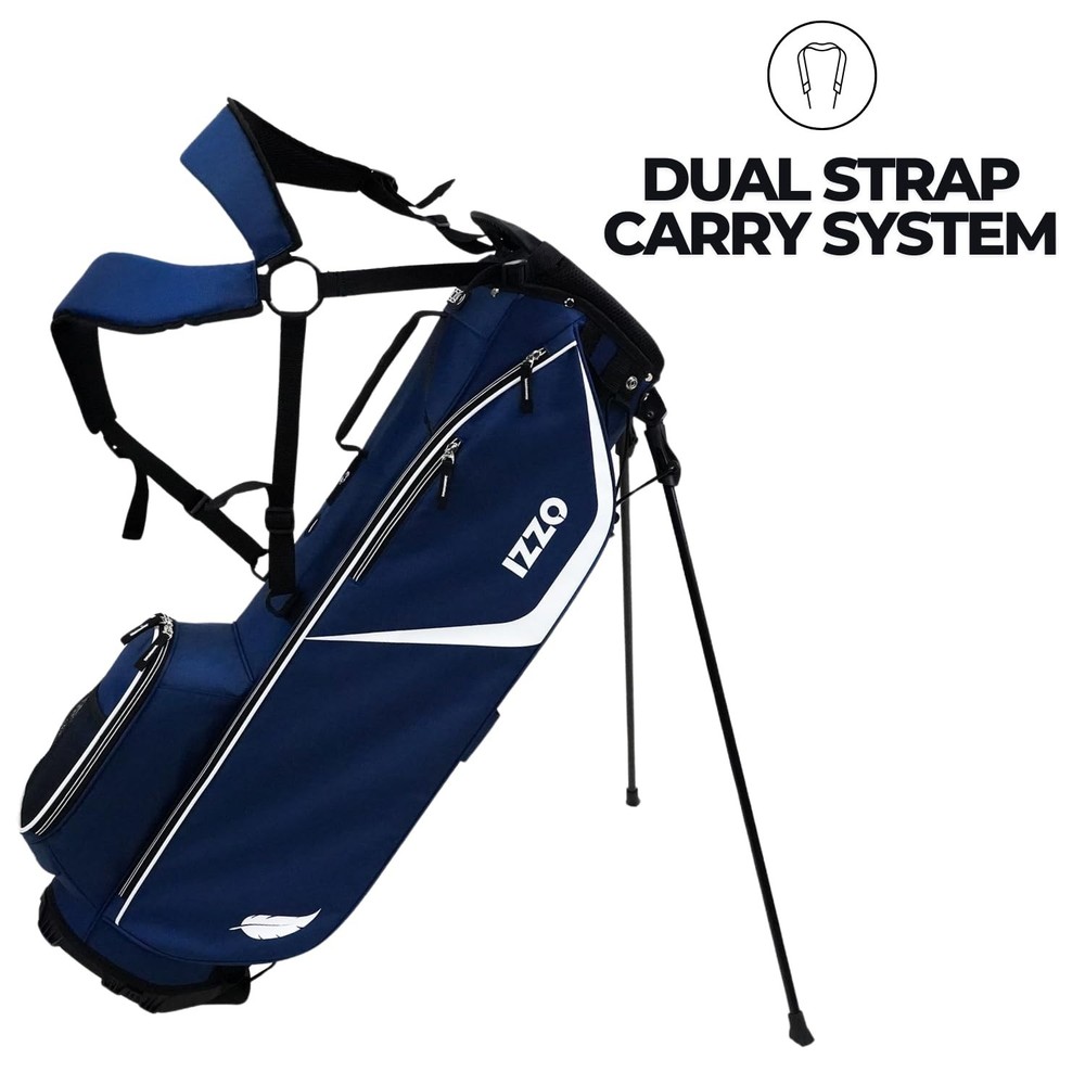 Izzo Ultra Lite Golf Stand Bag Navy