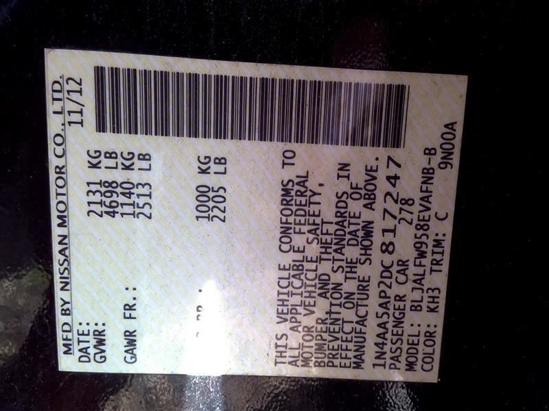 MAXIMA 2013 High Mounted Stop Light 1037485181