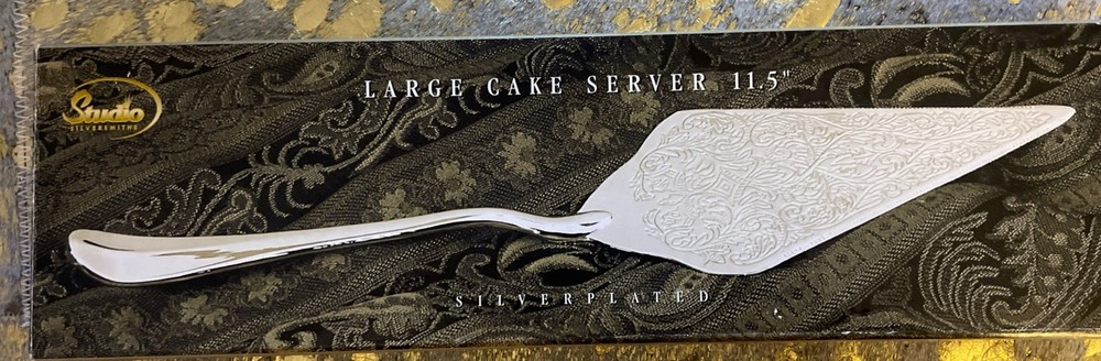 Studio Silversmiths Large Silver Plated Cake Server 11.5”