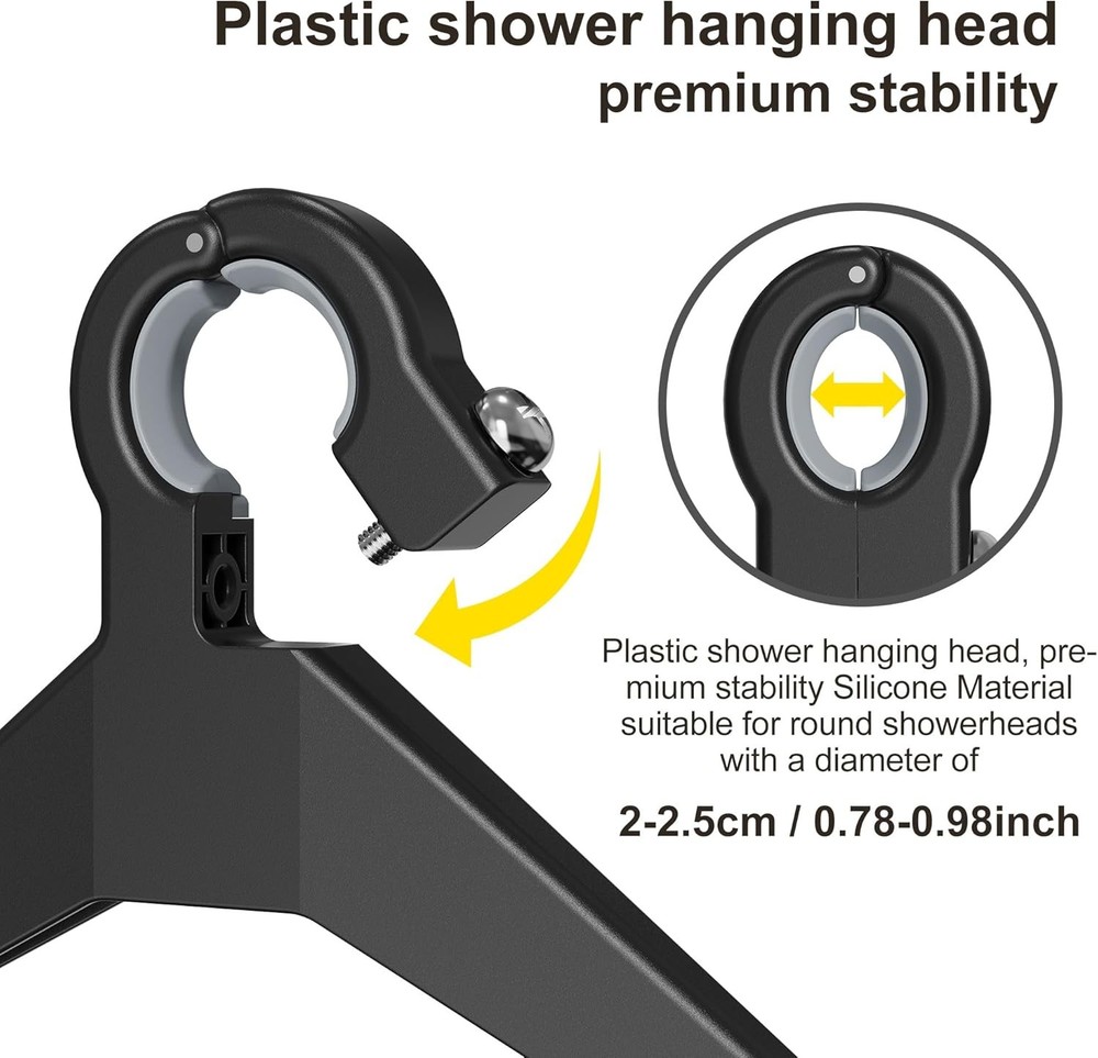 Adjustable Anti-slip Hanging Shower Caddy over Shower Head,Rustproof.