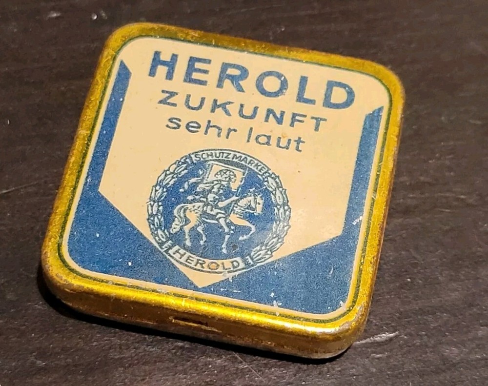 Herold Gramophone phonograph needle Tin - Few Needles