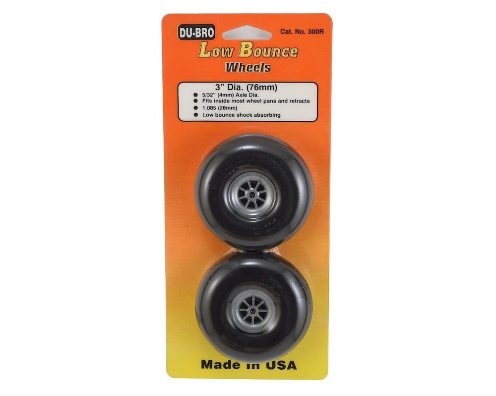 DuBro 3" Smooth Low Bounce Wheels (2) [DUB300R]